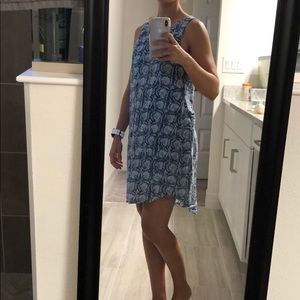 Old navy xs petite blue floral dress